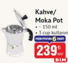 KAHVE/MOKA POT 150 ML